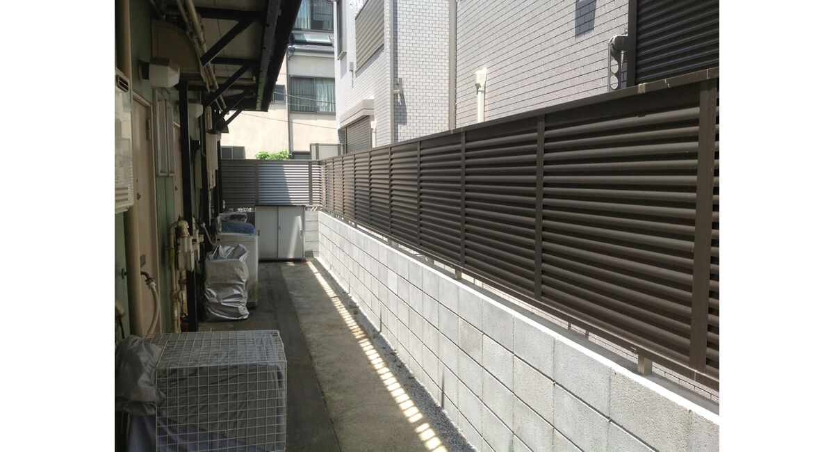 川越市石原町　目隠しフェンス