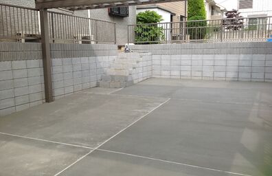 川越の駐車場工事
