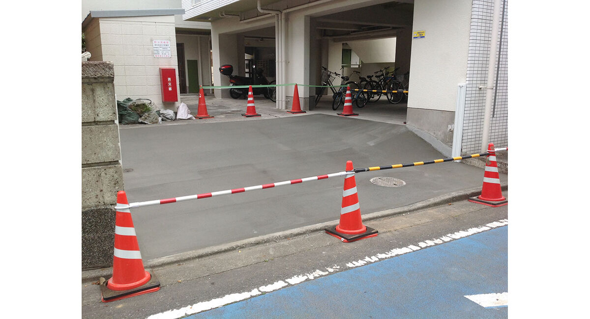 駐車場のコンクリート工事