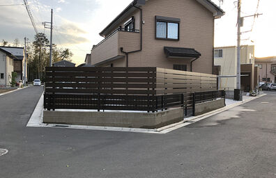 川越市南古谷　新築外構工事