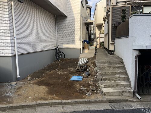 川越市の玄関前工事の施工後1